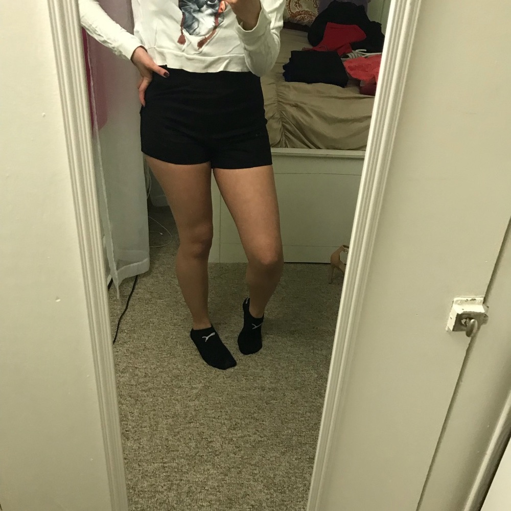 All black shorts